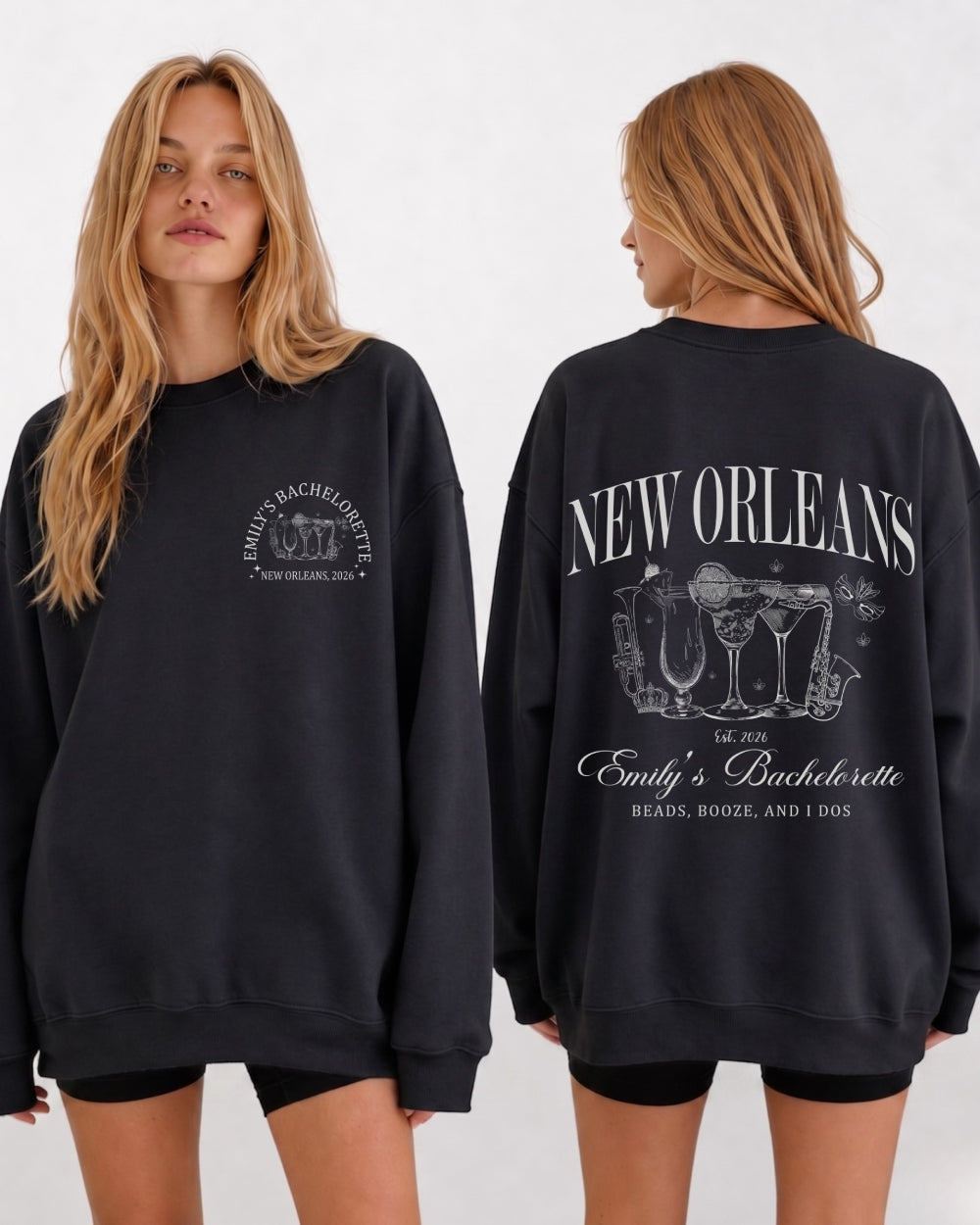 New Orleans Sweatshirt Black