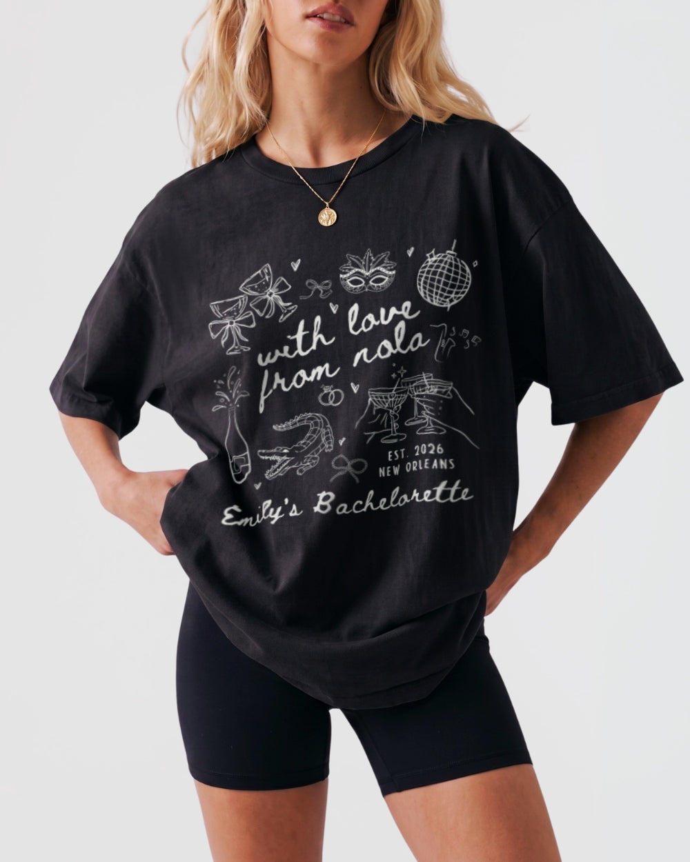 With Love from Nola T-Shirt Black