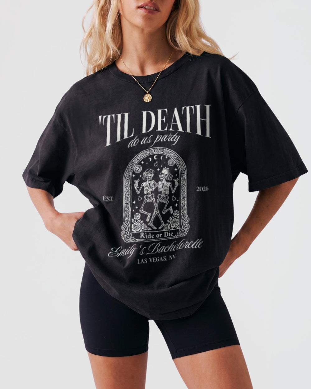 Til death do us party - Tarot-inspired T-Shirt Black