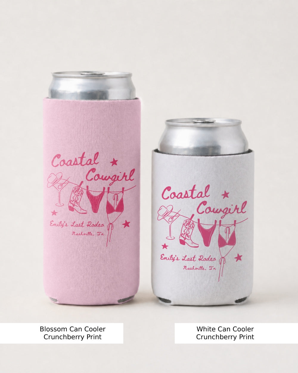 Coastal Cowgirl Can Cooler Blossom