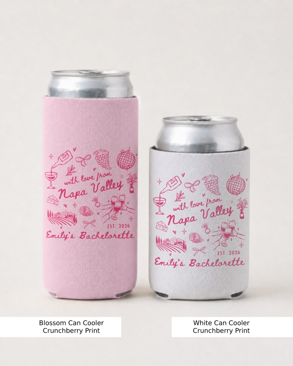 with love from Napa Valley Can Cooler Blossom