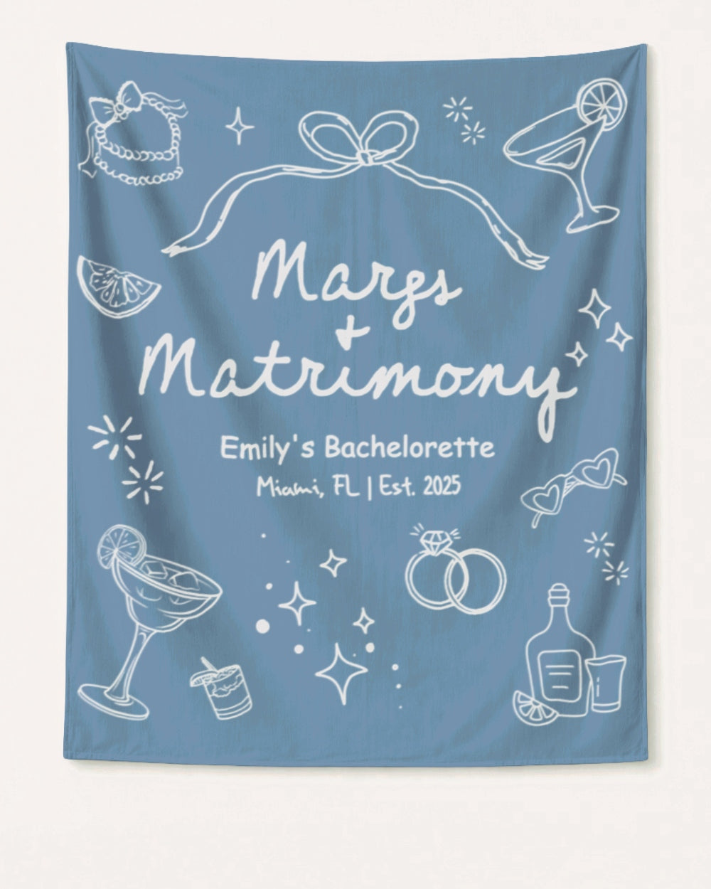 Margs & Matrimony Banner Blue Jean