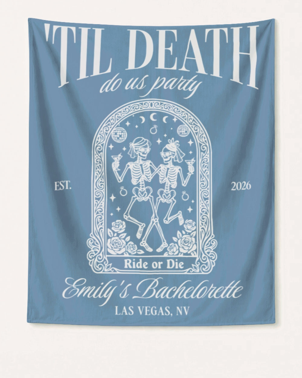 Til death do us party - Tarot-inspired Banner Blue Jean