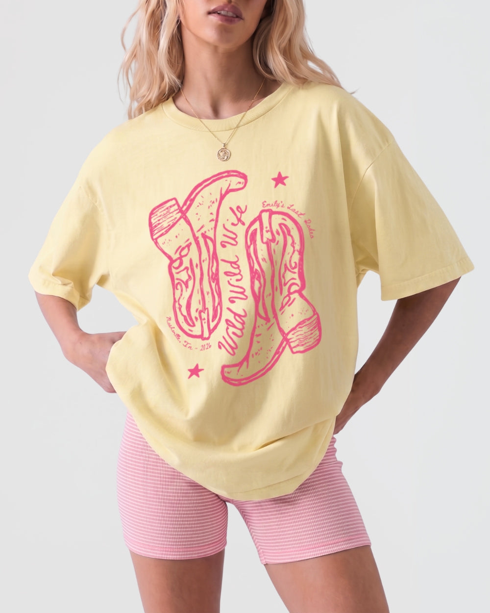Wild Wild Wife Cowgirl Boots T-Shirt Butter