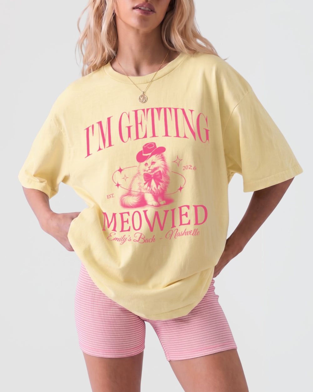 I'm Getting Meowied Bow T-Shirt Butter