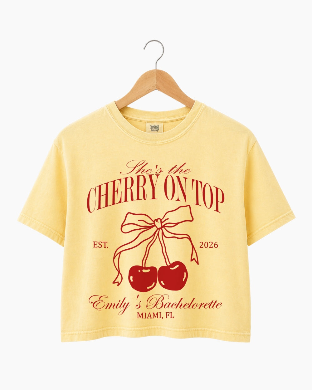 She's The Cherry On Top Crop Top Butter
