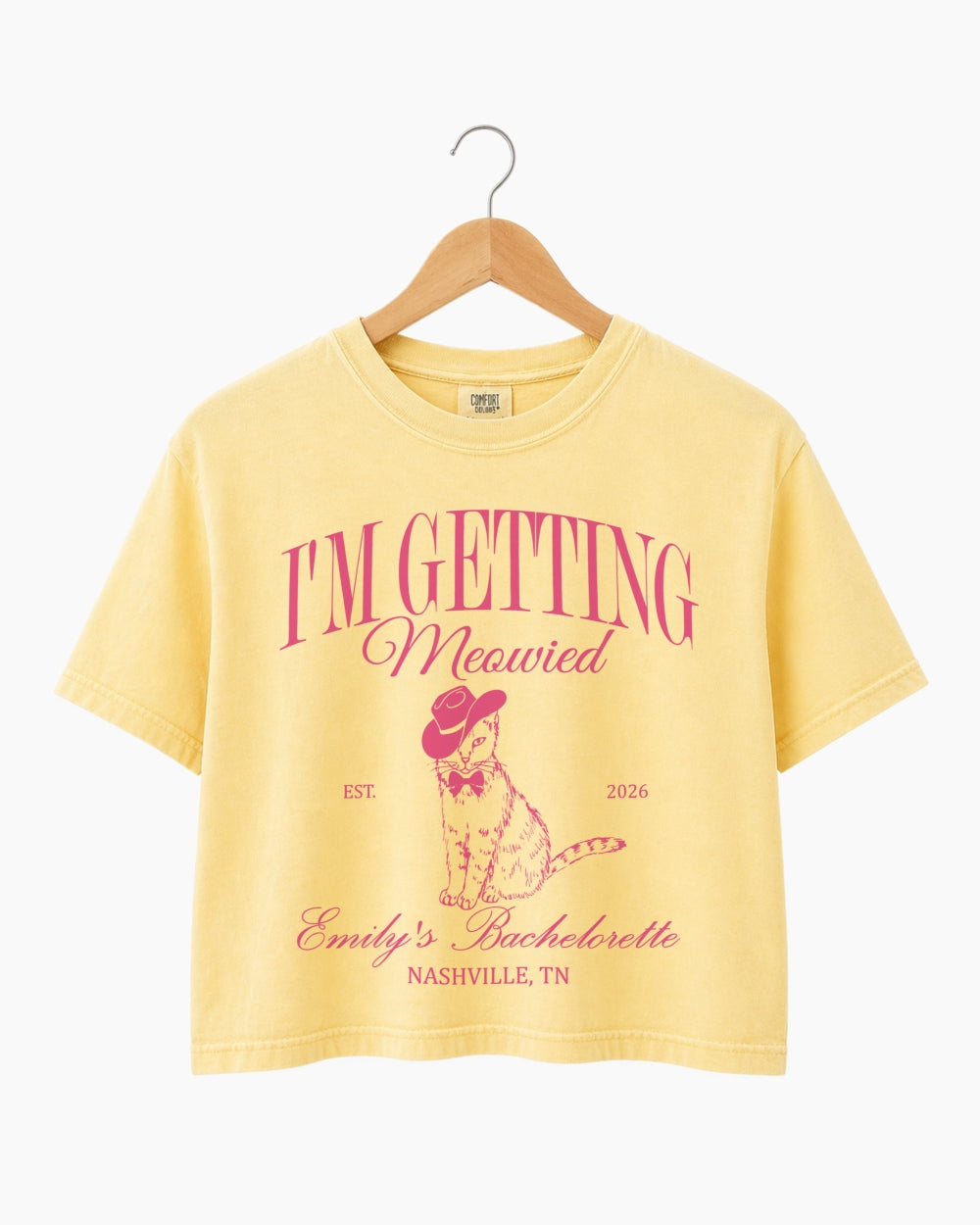 I'm Getting Meowied Tuxedo Crop Top