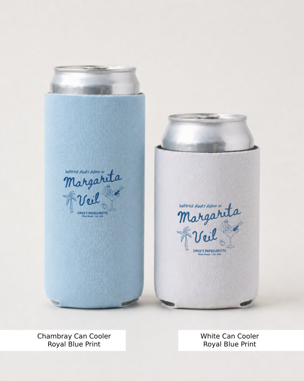 Margarita Veil Can Cooler Chambray