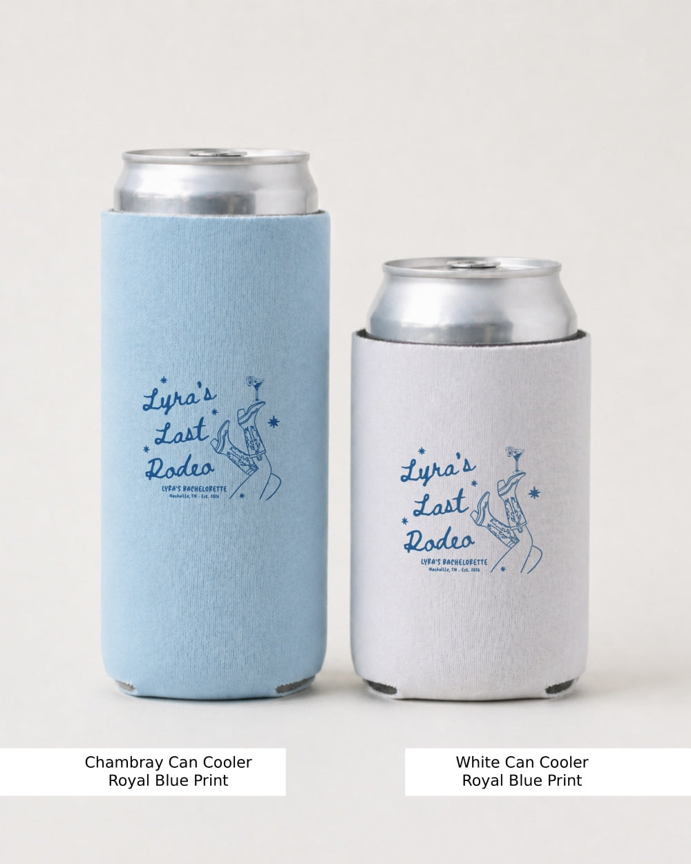 Last Rodeo Can Cooler Chambray