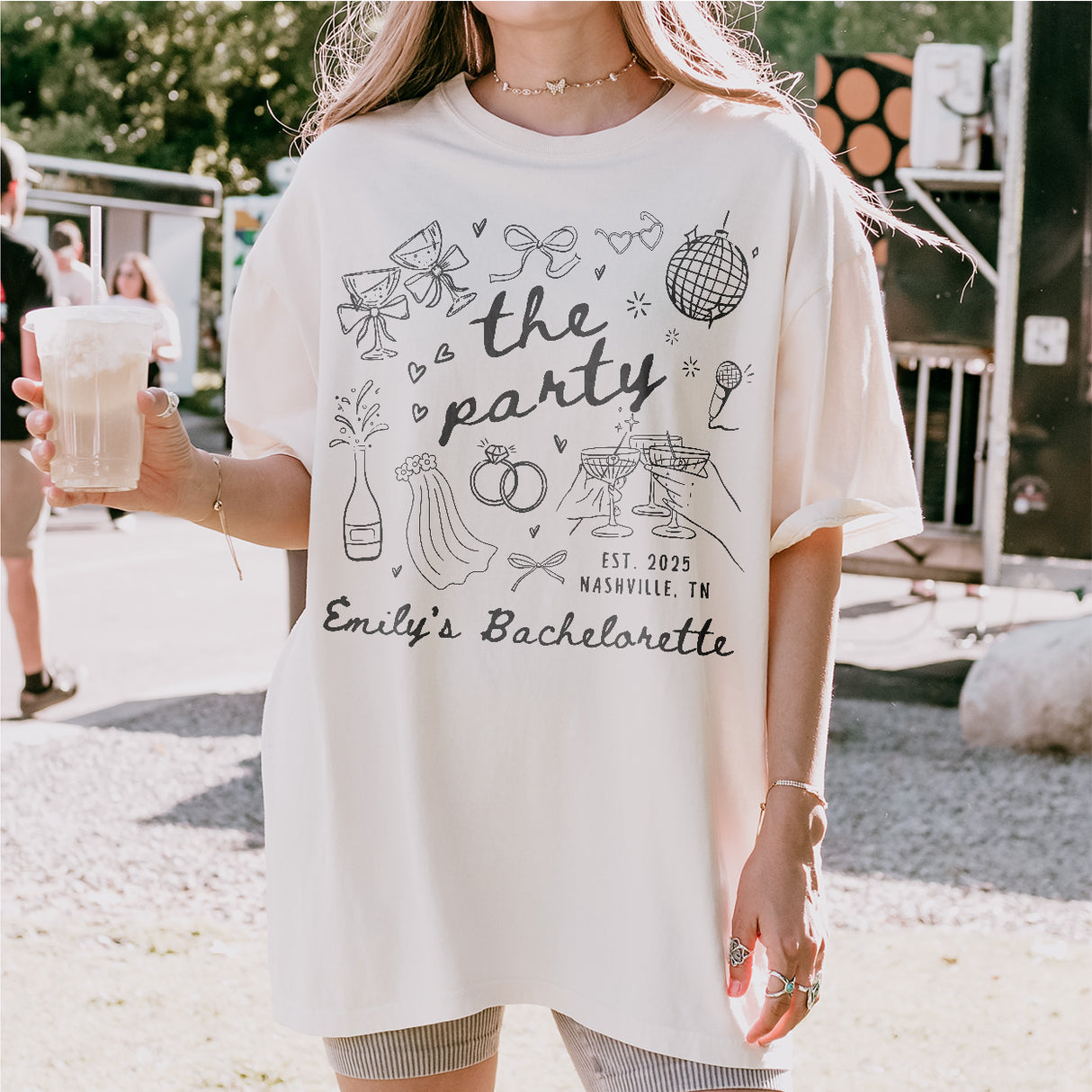 Comfort Colors® Wife of The Party Bachelorette Party Matching Shirts Custom Bachelorette Shirt Personalized Future Mrs Tee Bridal Party Gift - lifestyle Image