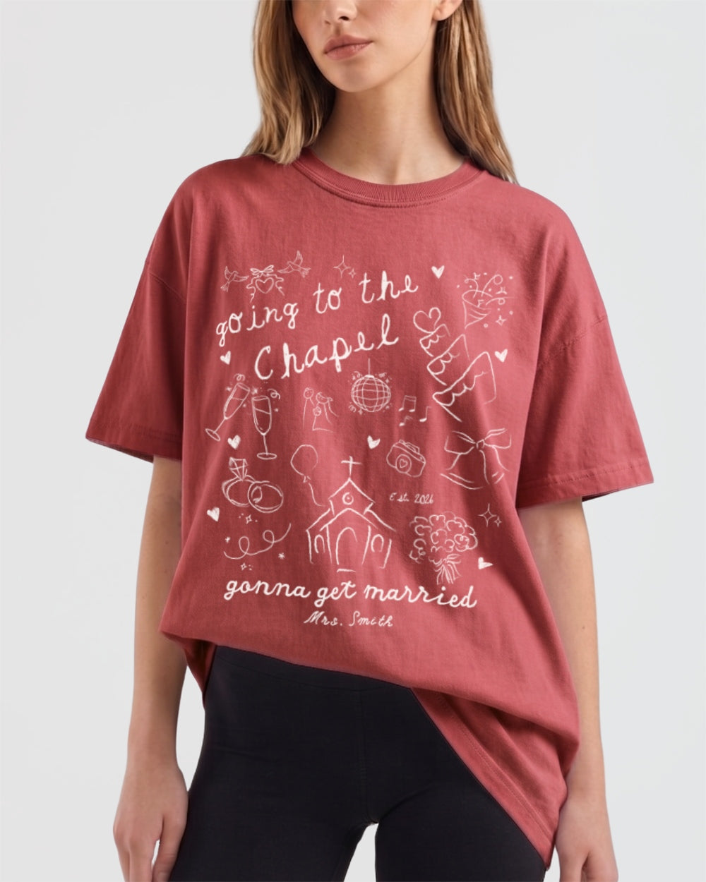 Going To The Chapel T-Shirt Crimson