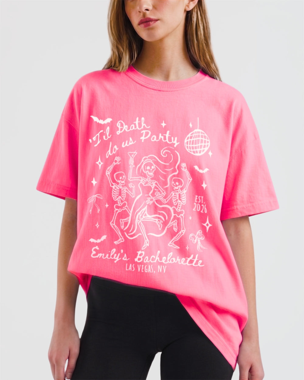 Til death do us party - Dancing Skeletons T-Shirt Crunchberry