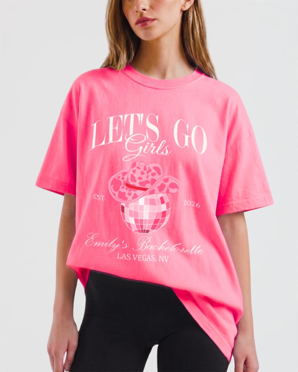 Man, I Feel Like A Bride & Let's Go Girls Disco T-Shirt Crunchberry