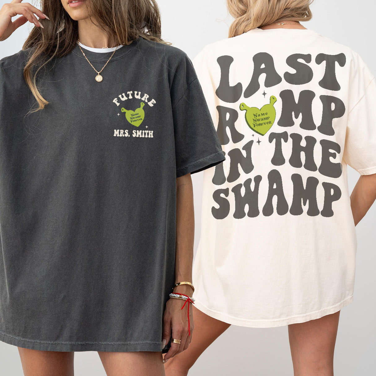 Custom Last Romp in the Swamp Bachelorette Comfort Colors Shirt Personalized Same Swamp Forever Funny Bach Party Matching TShirt Bridesmaid - matching Image