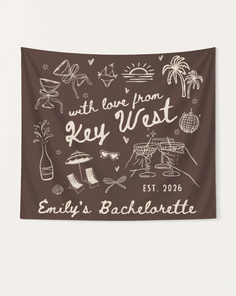 With Love from Key West Banner Espresso