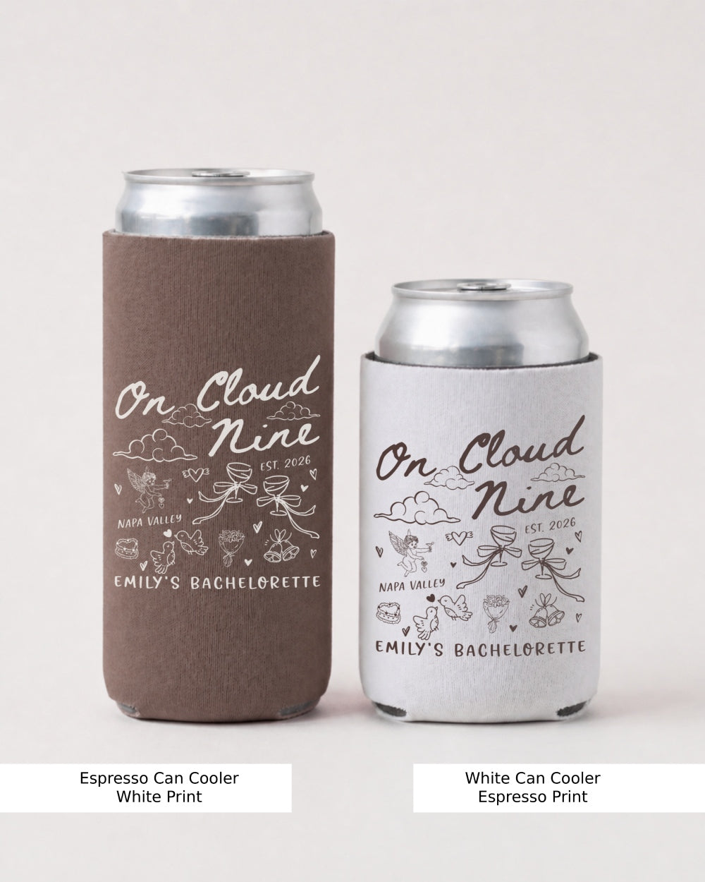 On Cloud Nine Can Cooler Espresso