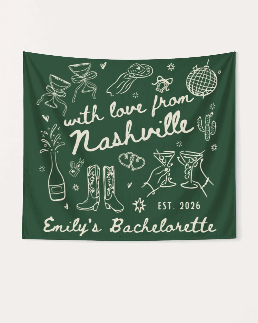 With Love from Nashville Banner Hemp