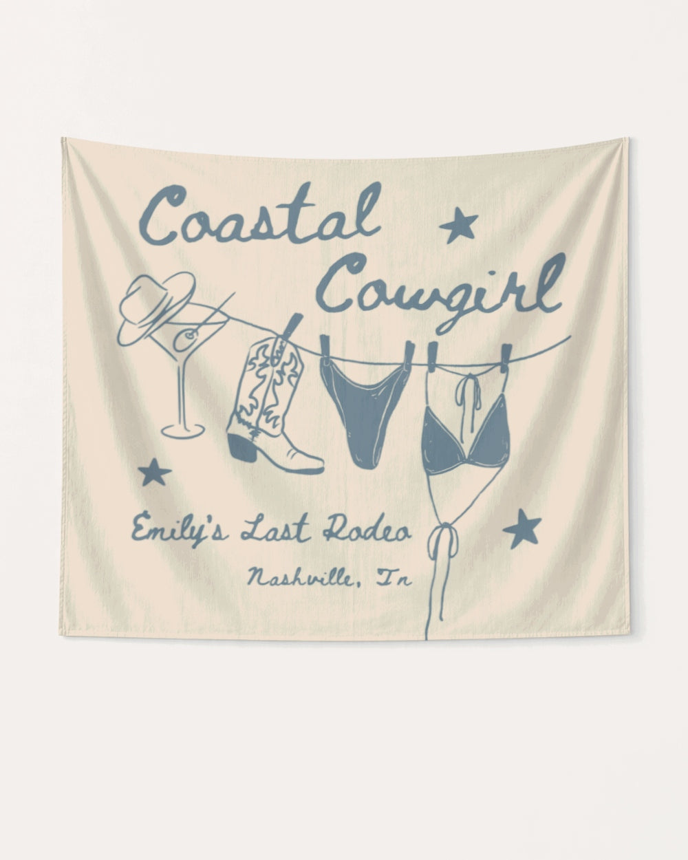 Coastal Cowgirl Banner Ivory