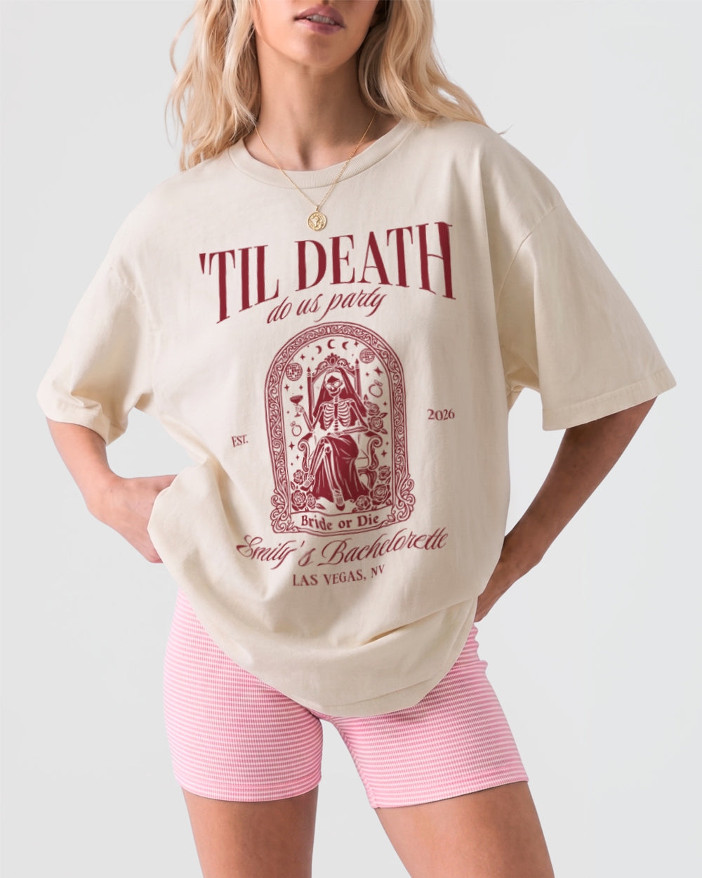Til death do us party - Tarot-inspired T-Shirt Ivory