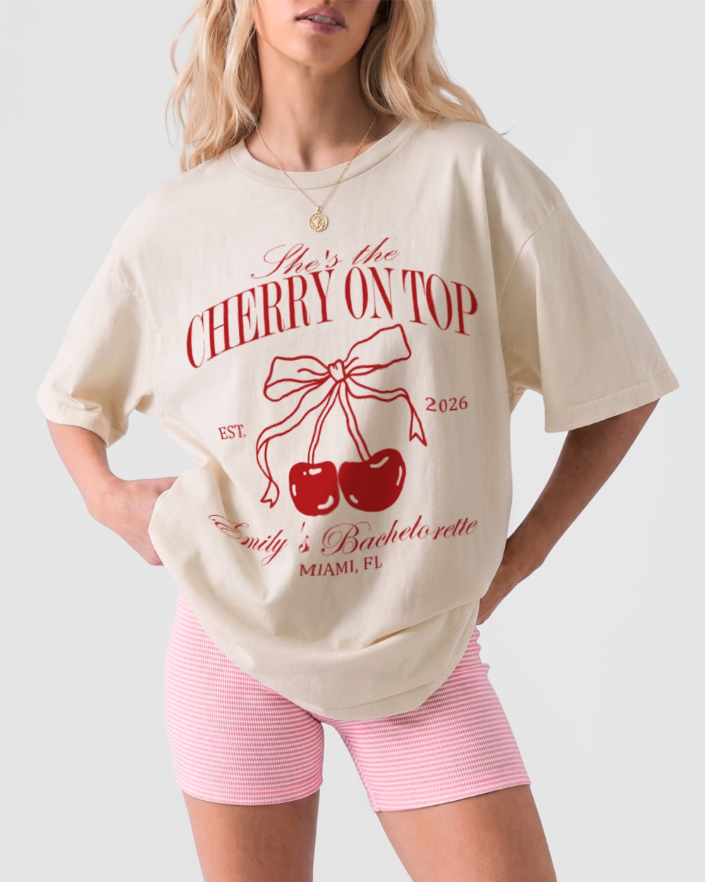 She's The Cherry On Top T-Shirt Ivory