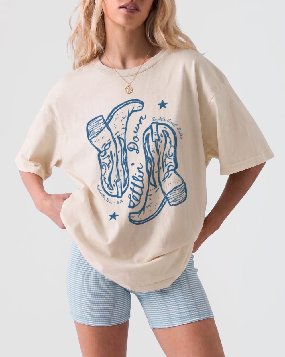 Settlin' Down & Saddlin' Up Cowgirl Boots T-Shirt