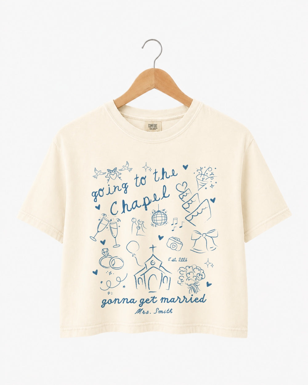 Going To The Chapel Crop Top Ivory