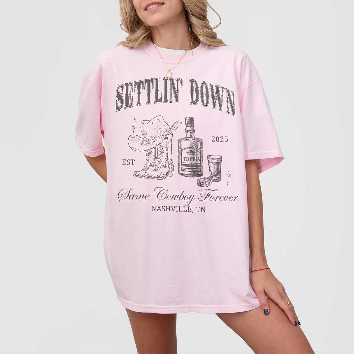 Last Rodeo Bachelorette Shirt Custom Country Cowgirl Bachelorette Nashville Bach Same Cowboy Forever Last Hoedown Saddlin' Up Settlin' Down - Blossom Product Image