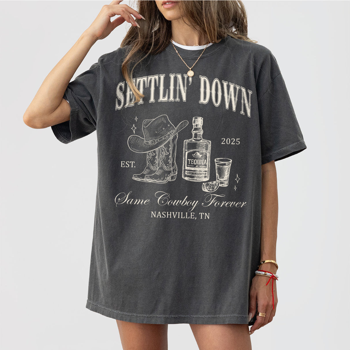 Last Rodeo Bachelorette Shirt Custom Country Cowgirl Bachelorette Nashville Bach Same Cowboy Forever Last Hoedown Saddlin' Up Settlin' Down - Pepper Product Image
