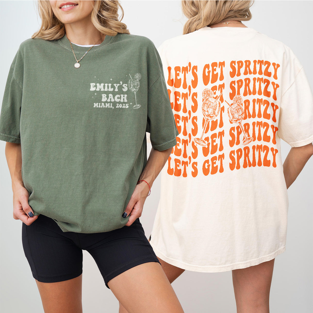 Let's Get Spritzy Bachelorette Shirt Love At First Spritz Custom Aperol Spritz Bachelorette Party T Shirt Sunshine and Spritz TShirt Bride - matching Image