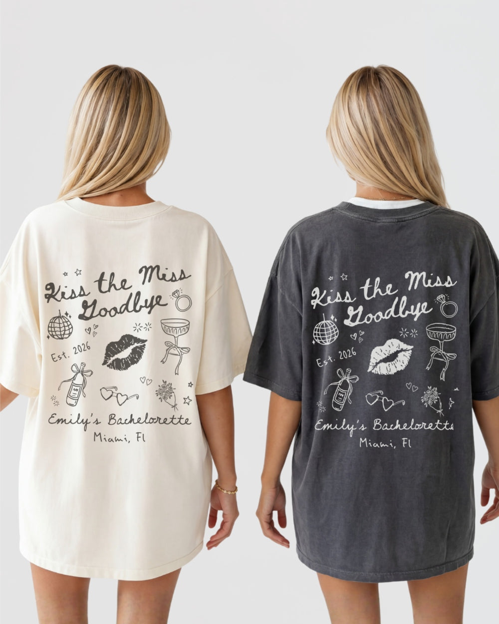 Kiss the Miss Goodbye Disco T-Shirt Pepper
