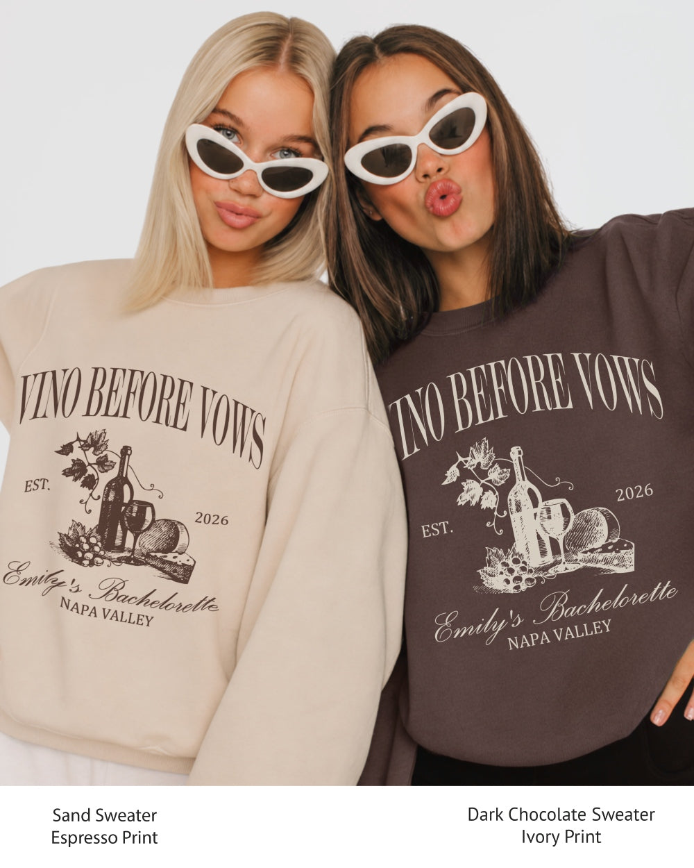 Vino Before Vows Sweatshirt