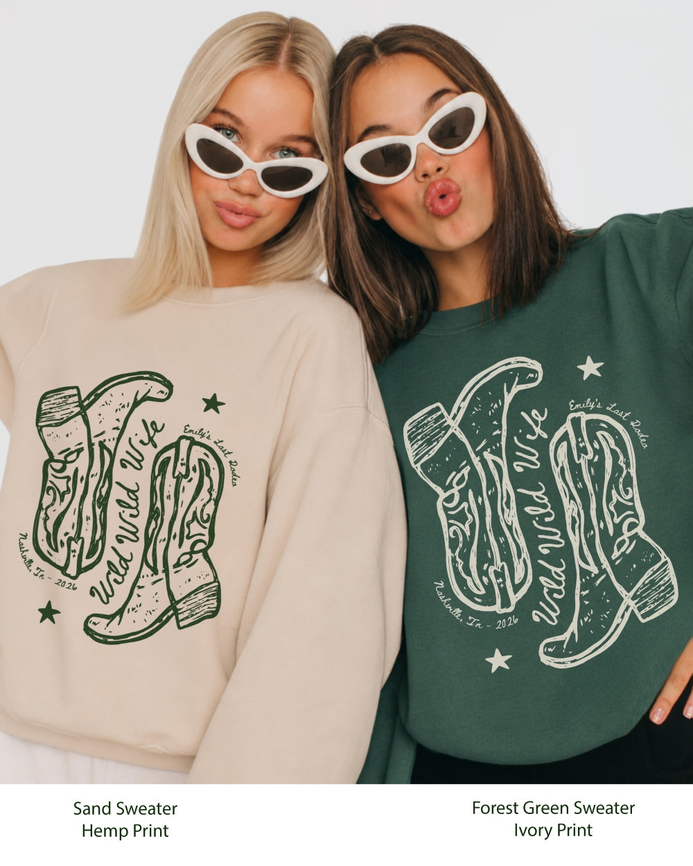 Wild Wild Wife Cowgirl Boots Sweatshirt