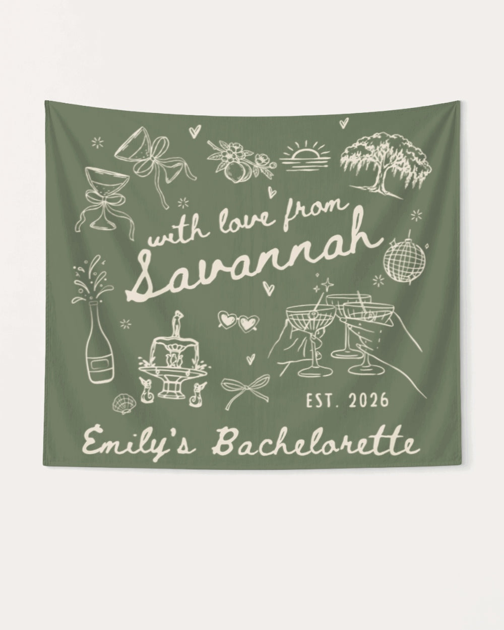 With Love from Savannah Banner Moss
