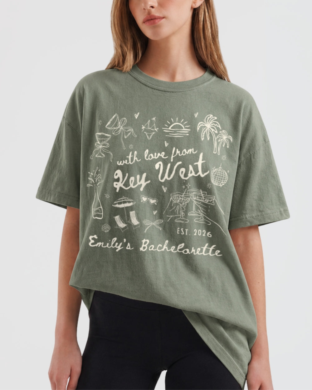 With Love from Key West T-Shirt Moss