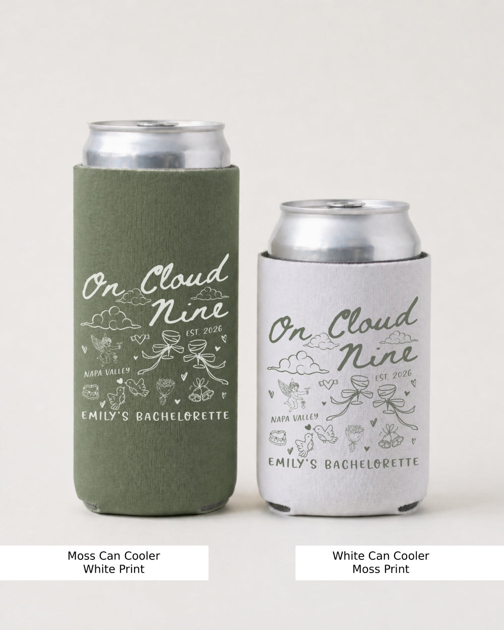 On Cloud Nine Can Cooler Moss