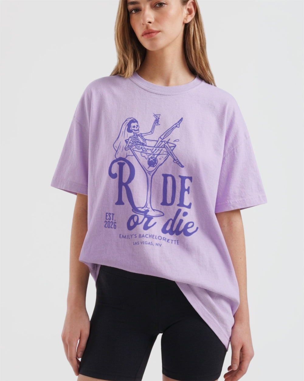 Bride or Die and Ride or Die T-Shirt Orchid