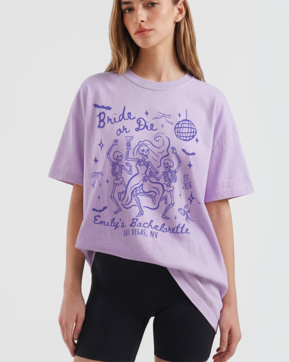 Til death do us party - Dancing Skeletons T-Shirt Orchid