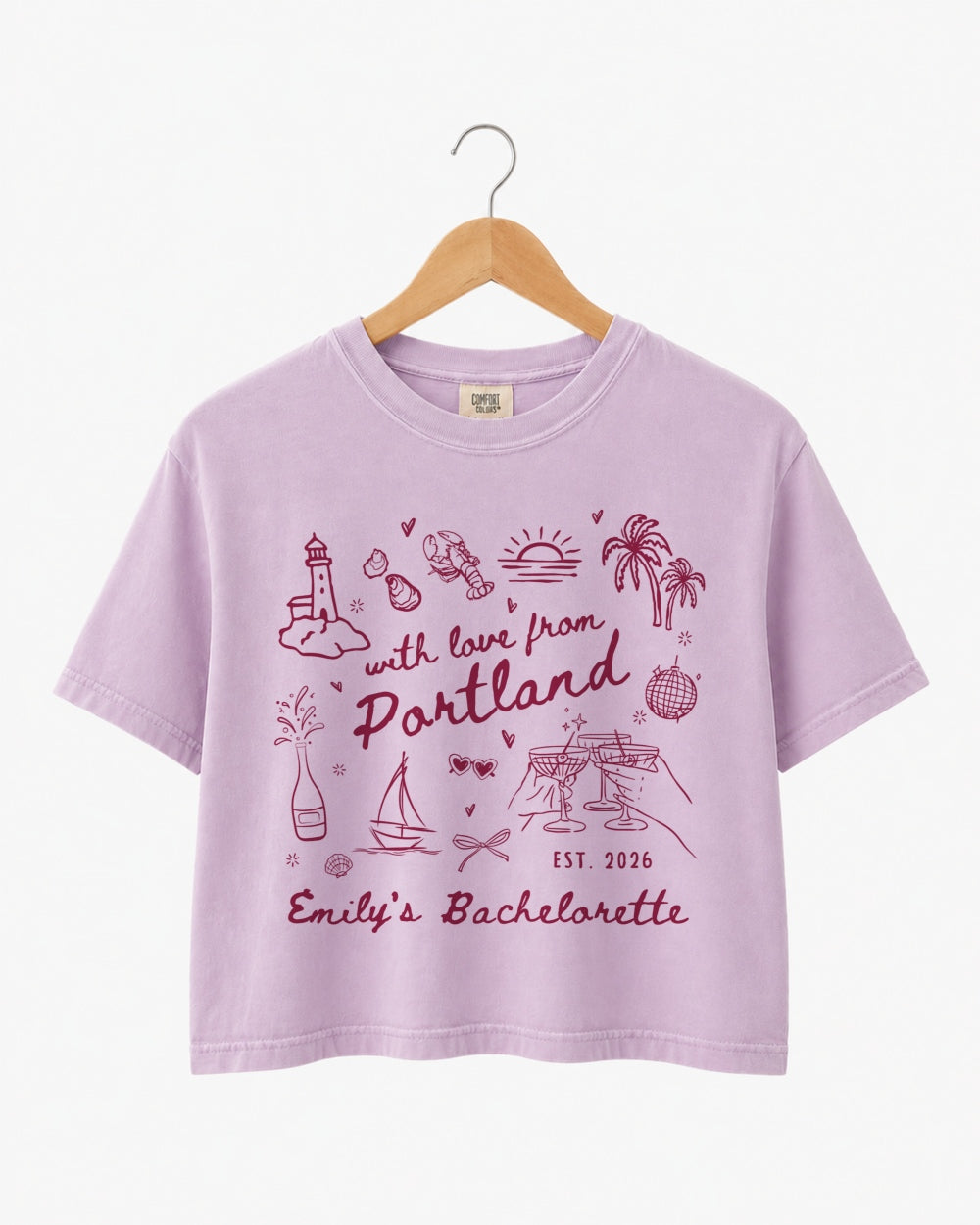 With Love from Portland Crop Top Orchid