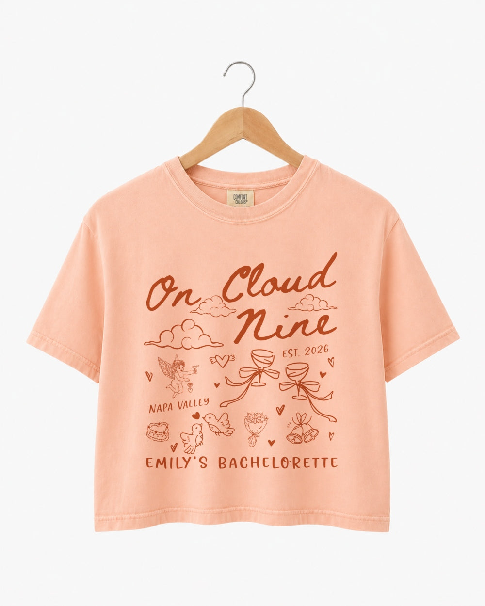 On Cloud Nine Crop Top Peachy