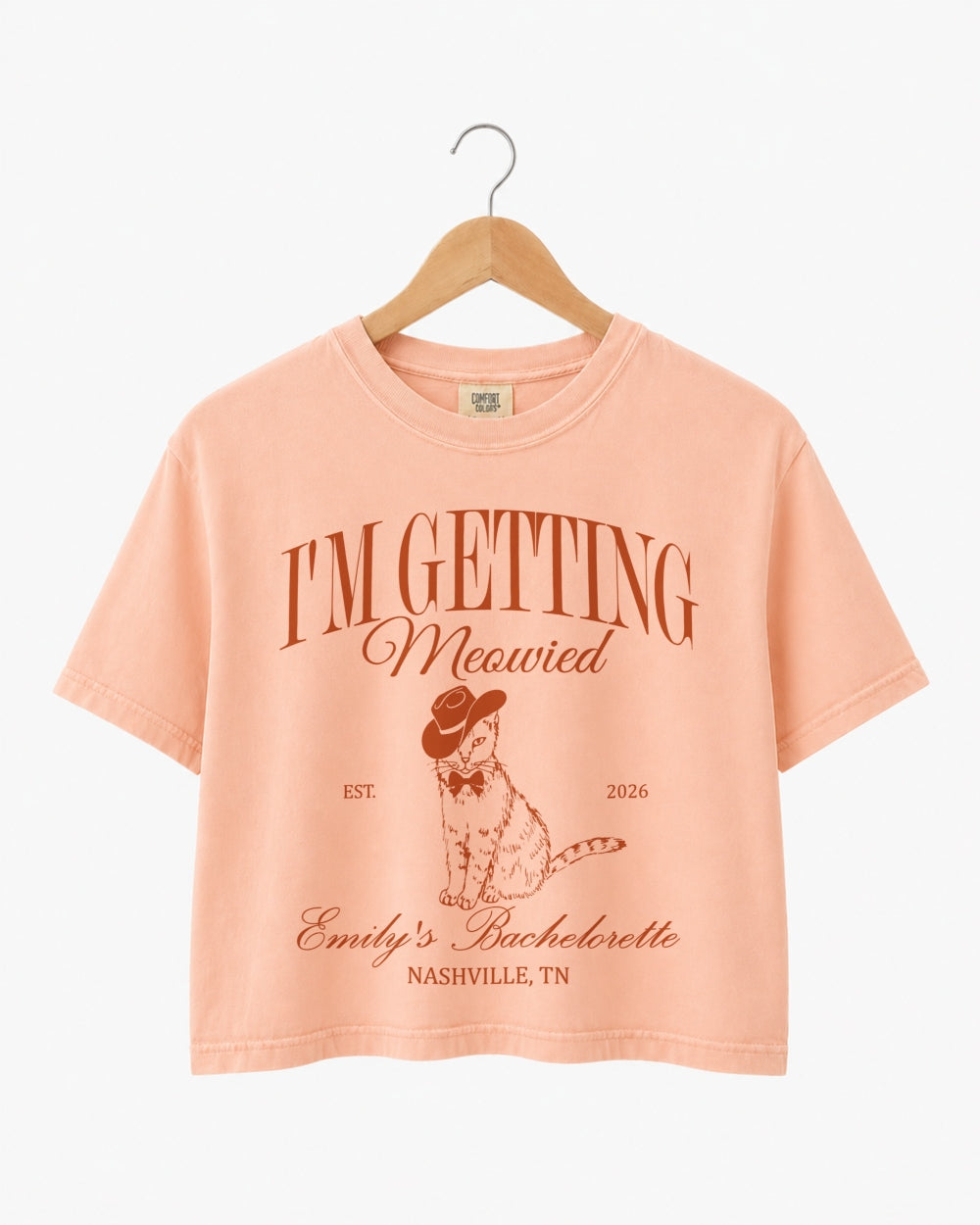 I'm Getting Meowied Tuxedo Crop Top