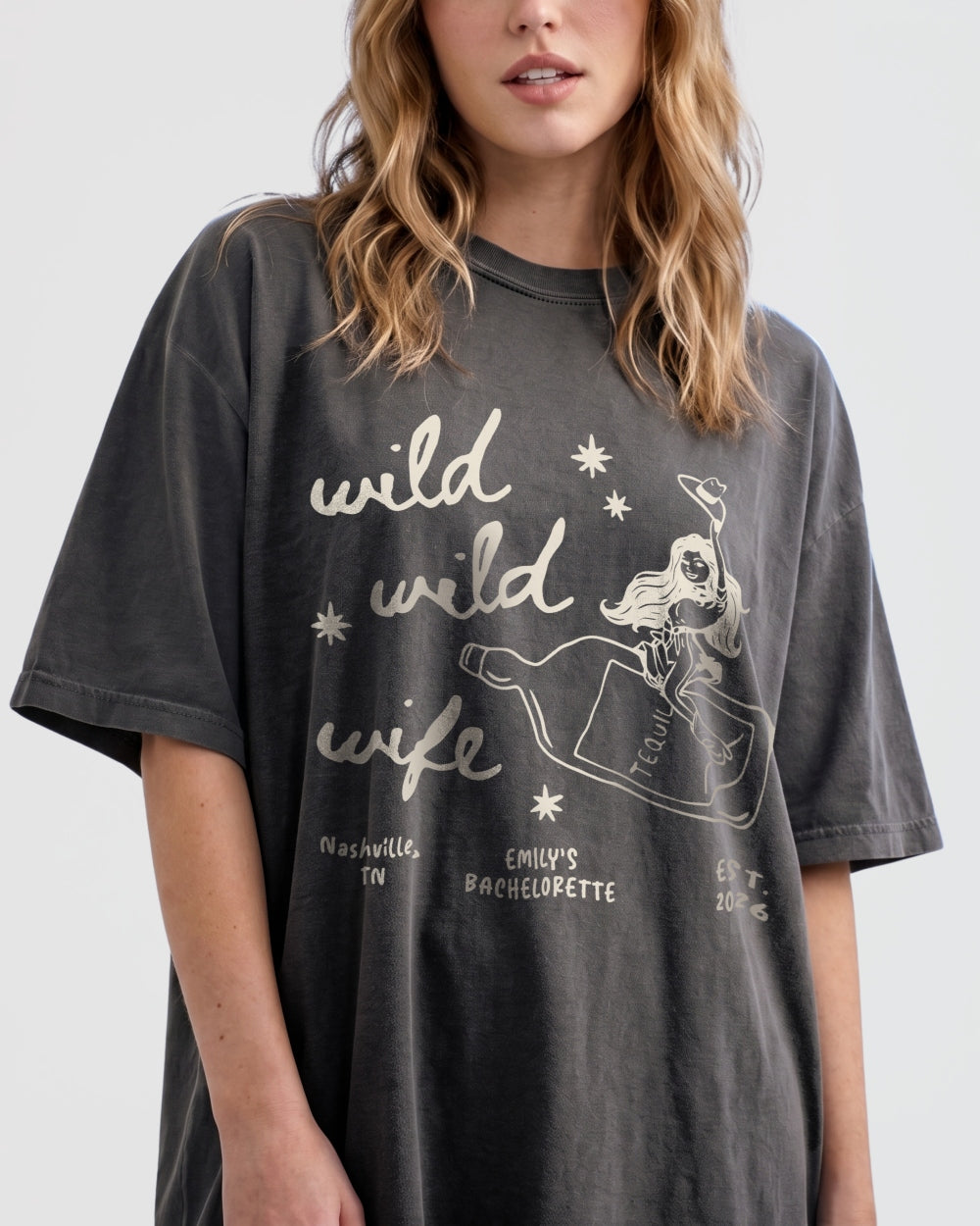 Wild Wild Wife Cowgirl Tequila T-Shirt Pepper