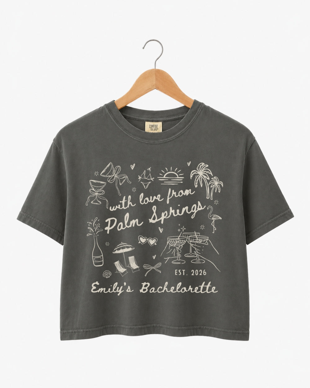 With Love from Palm Springs Crop Top Pepper