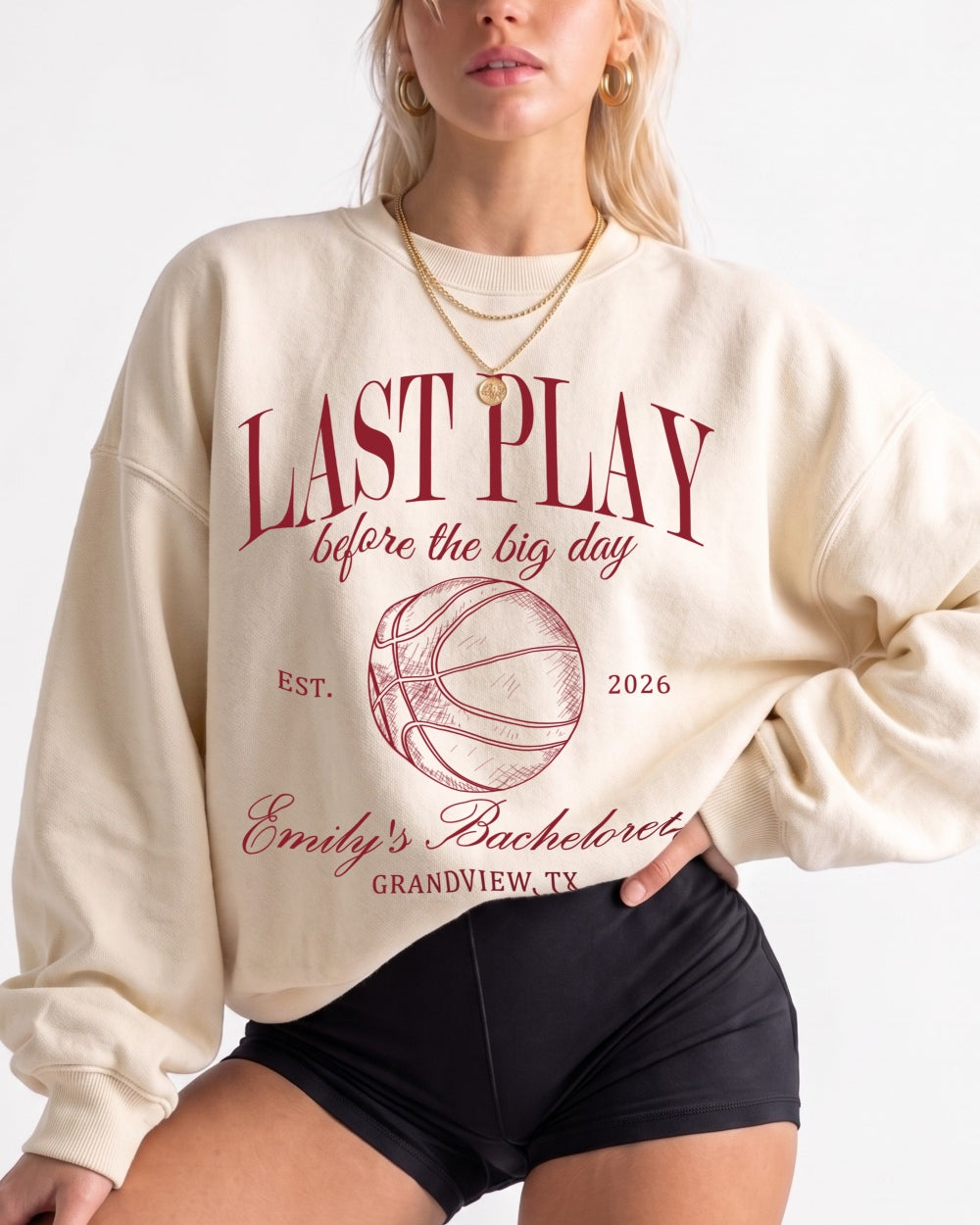 Last Play Before the Big Day - Basketball Sweatshirt
