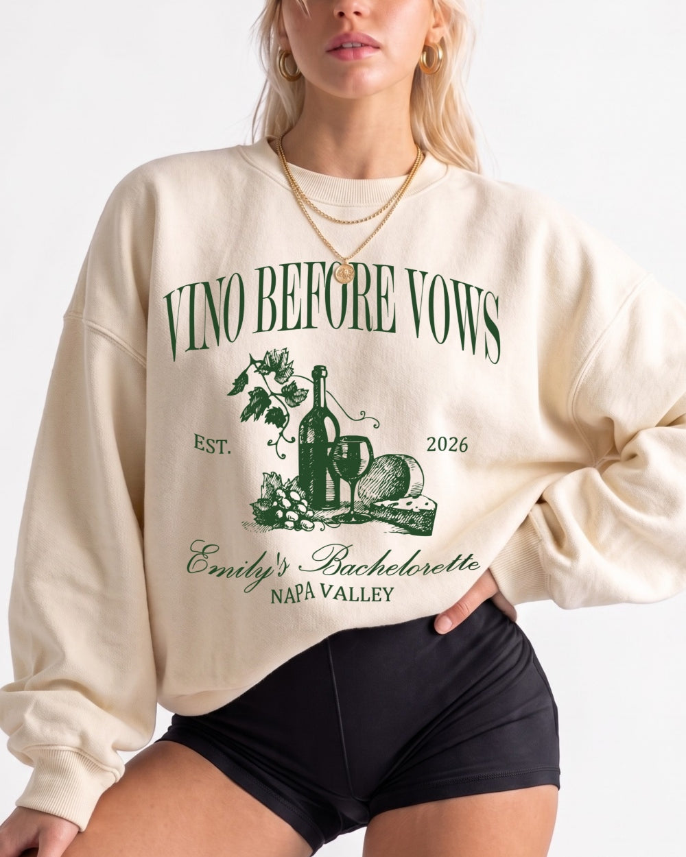 Vino Before Vows Sweatshirt