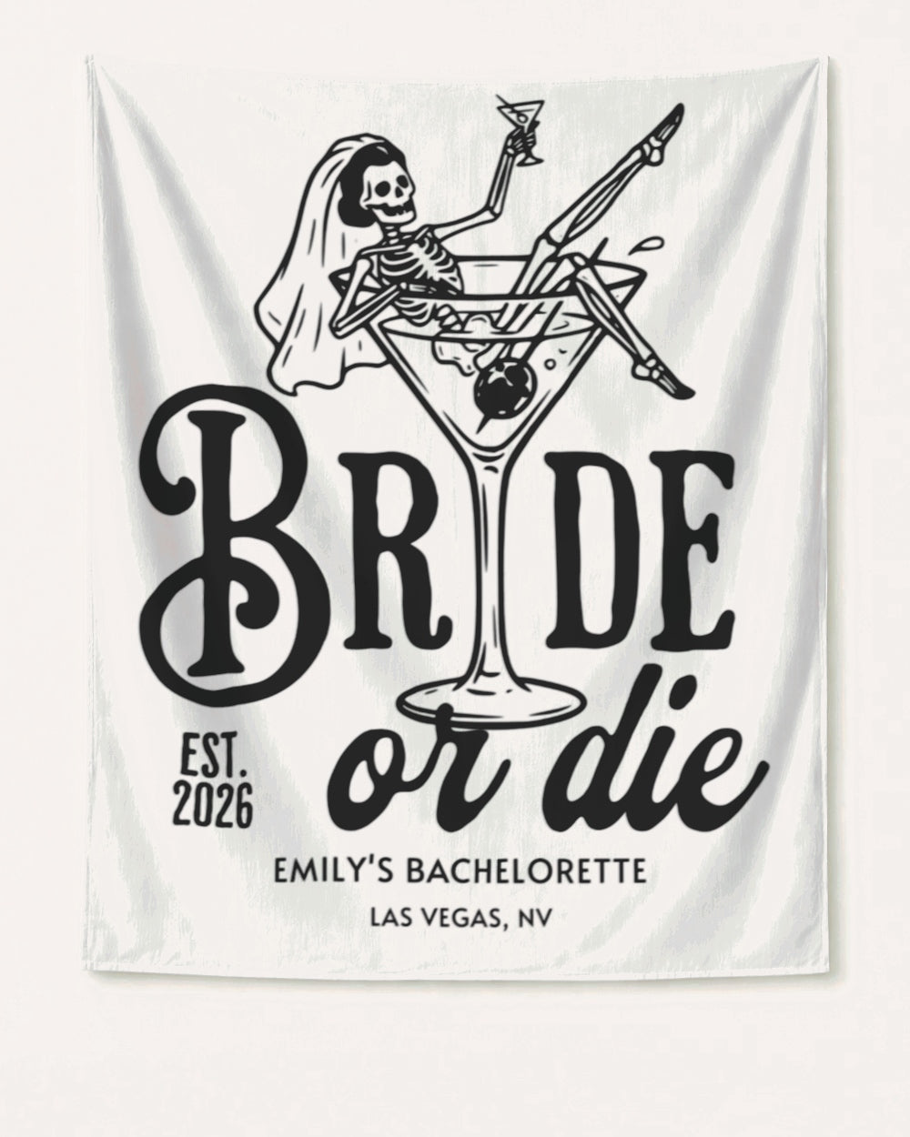Bride or Die and Ride or Die Banner White