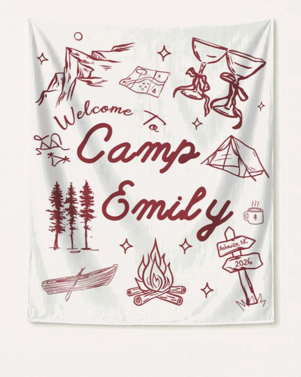 Camp Bach Banner White