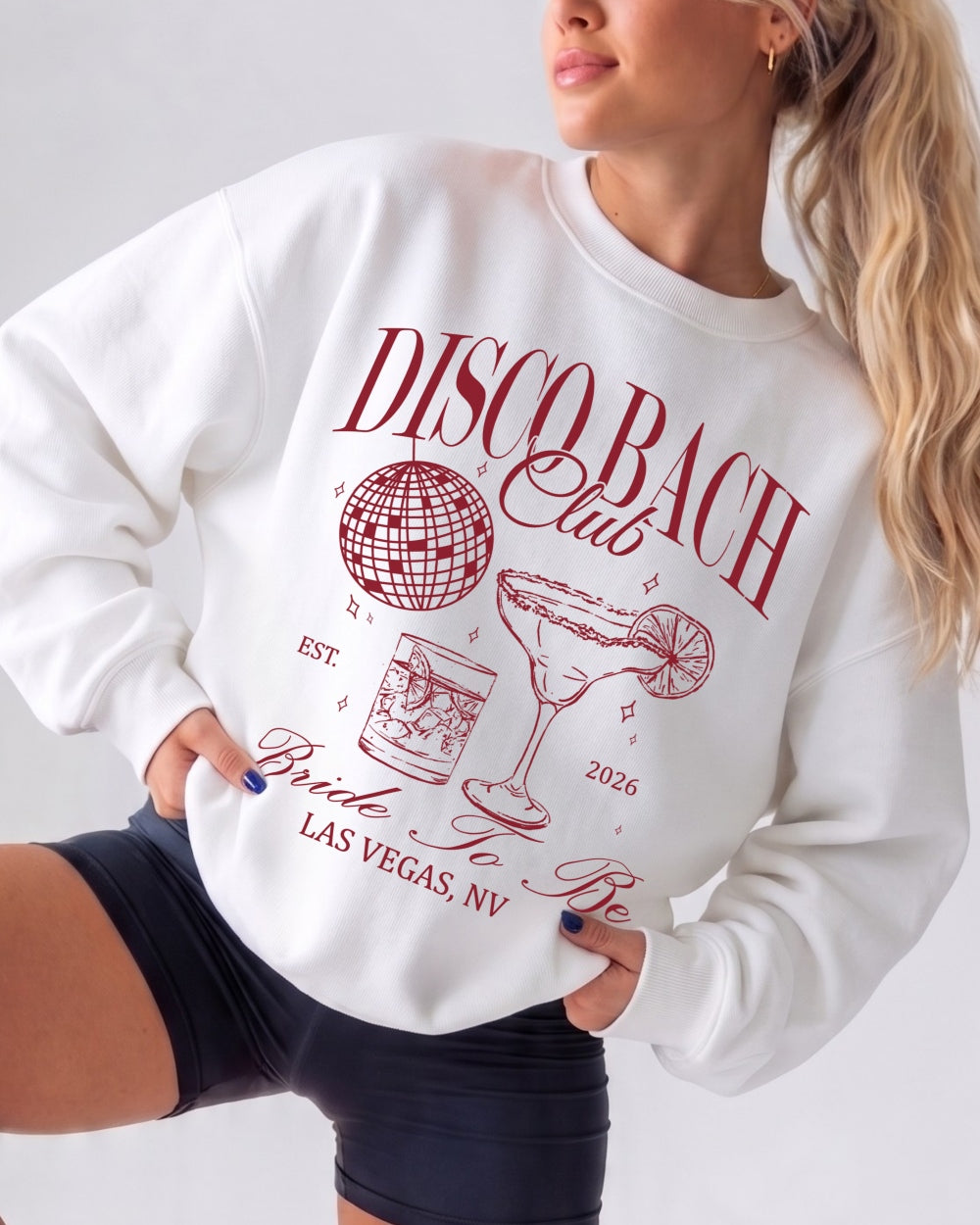 Disco Bach Club Sweatshirt White