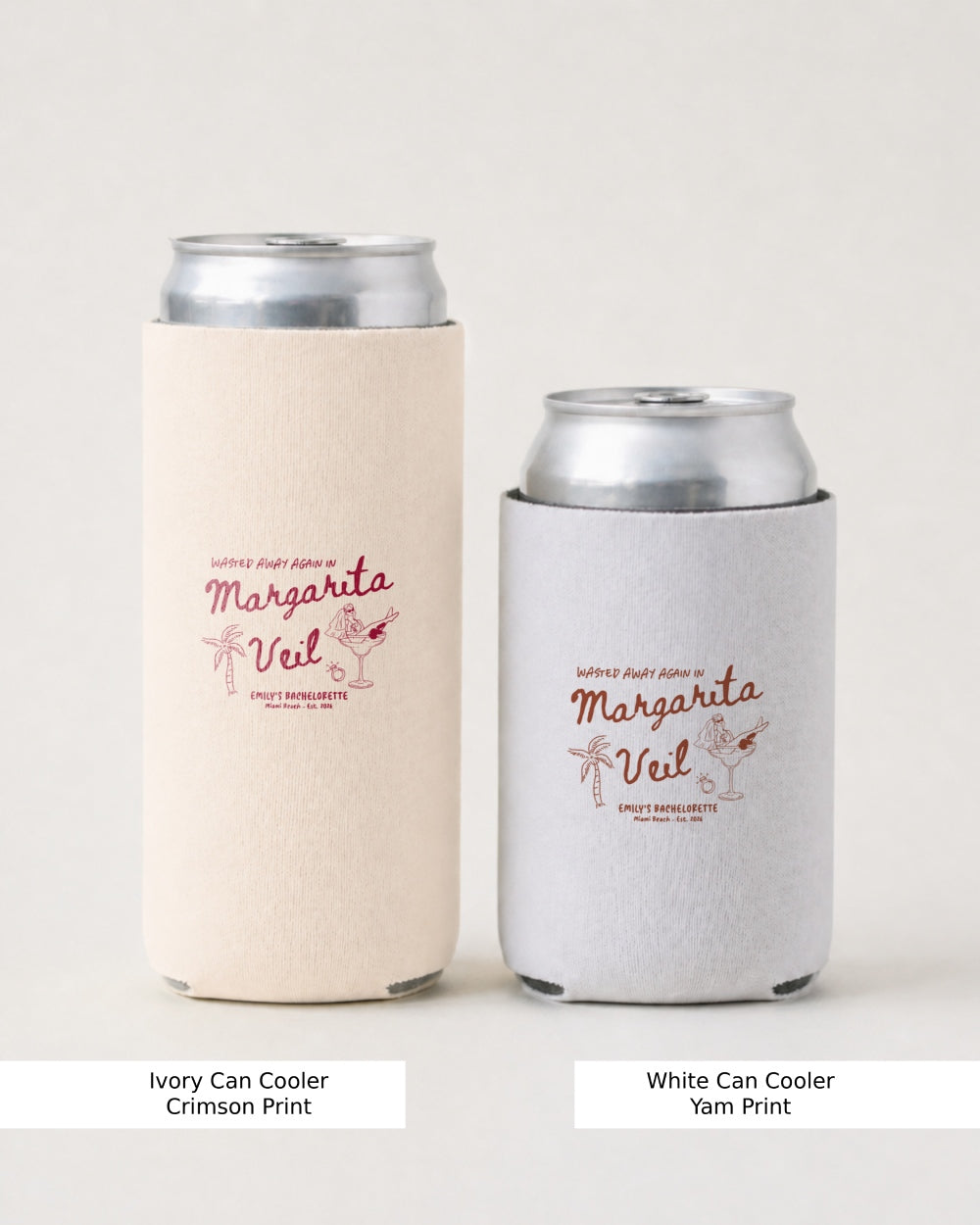 Margarita Veil Can Cooler White