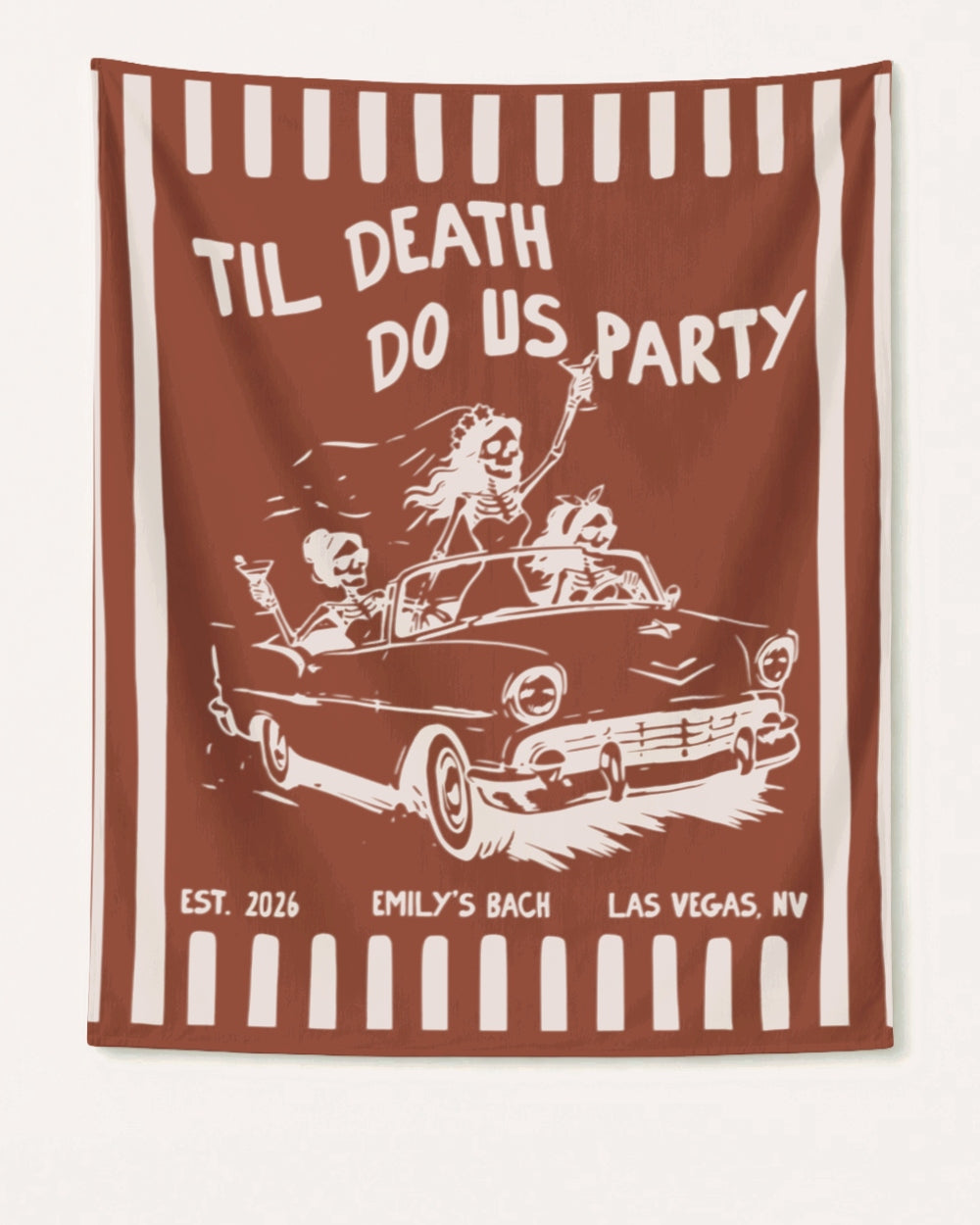 Bride or Die and Ride or Die Stripes Banner Yam