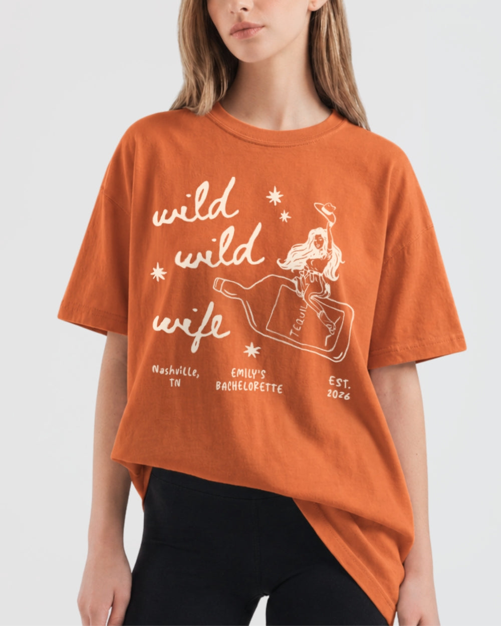 Wild Wild Wife Cowgirl Tequila T-Shirt Yam